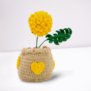 Crochet Buttercup Charm Handmade - Image 3