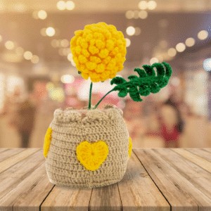 Crochet Buttercup Charm Handmade - Image 2