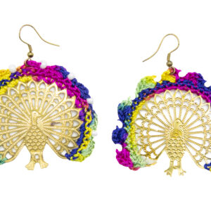 Cosmic Rainbow Peacock – Handmade - Image 1