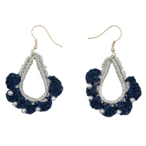 Blue and White Crochet Jewelry Set for Kids with Star Charms Full Accessory Collection - Image 3