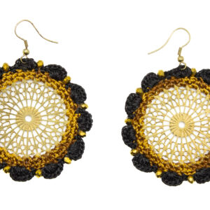 Golden Midnight Bloom – Handmade - Image 1