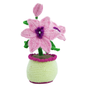 Crochet Orchid Elegance Handmade - Image 1